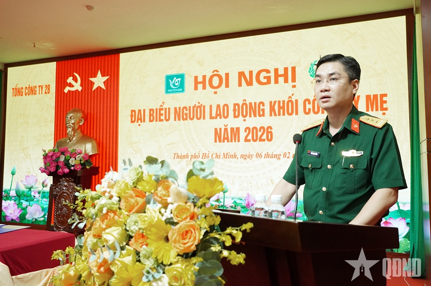 Khối công ty mẹ Tổng công ty 28 (Tổng cục Hậu cần – Kỹ thuật) phấn đấu tăng trưởng 9% trong năm 2026