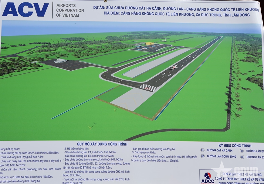 Khởi công dự án sửa chữa, nâng cấp sân bay quốc tế Liên Khương