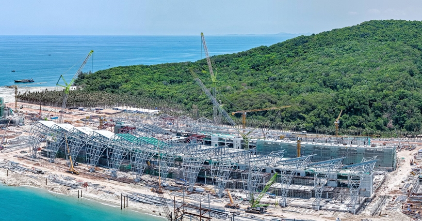 Trung tâm hội nghị phục vụ APEC 2027 tại Phú Quốc tiến sát mốc hoàn thiện