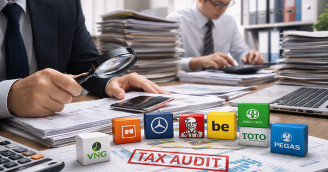 Danh sách 302 doanh nghiệp thu nghìn tỷ, lãi mỏng hoặc thua lỗ nhiều năm bị Cục Thuế kiểm tra: Gọi tên VNG, KFC, Be Group, GSM, Sunlife…