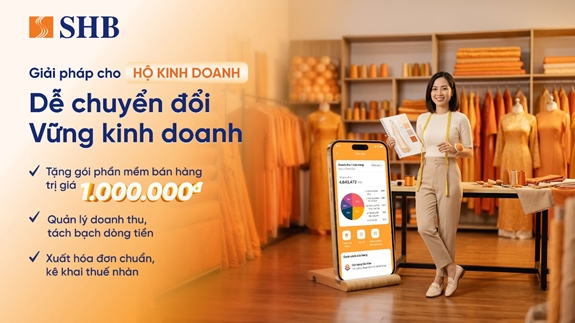Đồng hành chuyển đổi số Quốc gia, SHB cùng hộ kinh doanh số hóa toàn diện