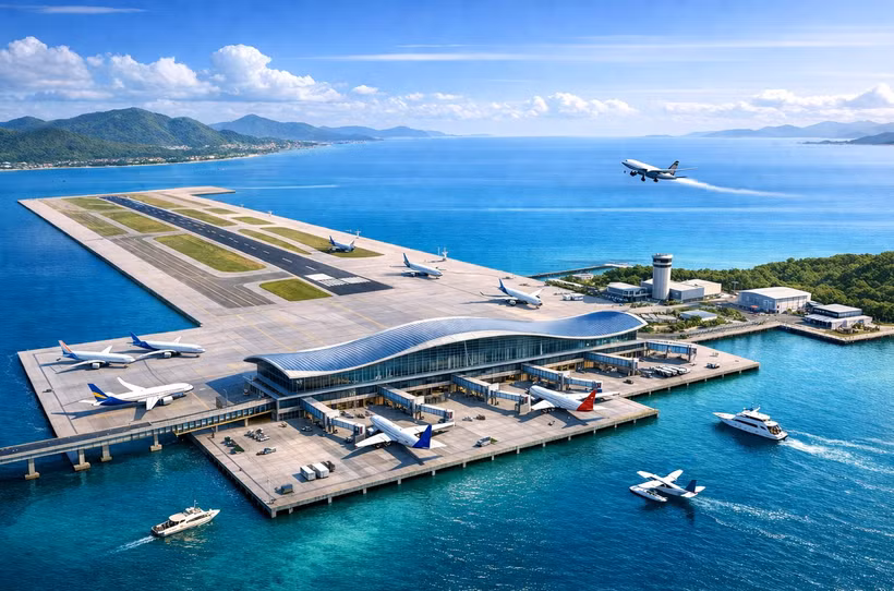 Xây dựng sân bay trên mặt nước đầu tiên tại Khánh Hòa