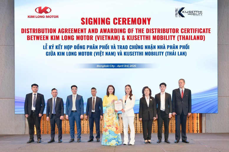 Chính thức đặt chân vào thị trường Thái Lan, KIM LONG MOTOR thiết lập nhà phân phối đầu tiên tại Đông Nam Á