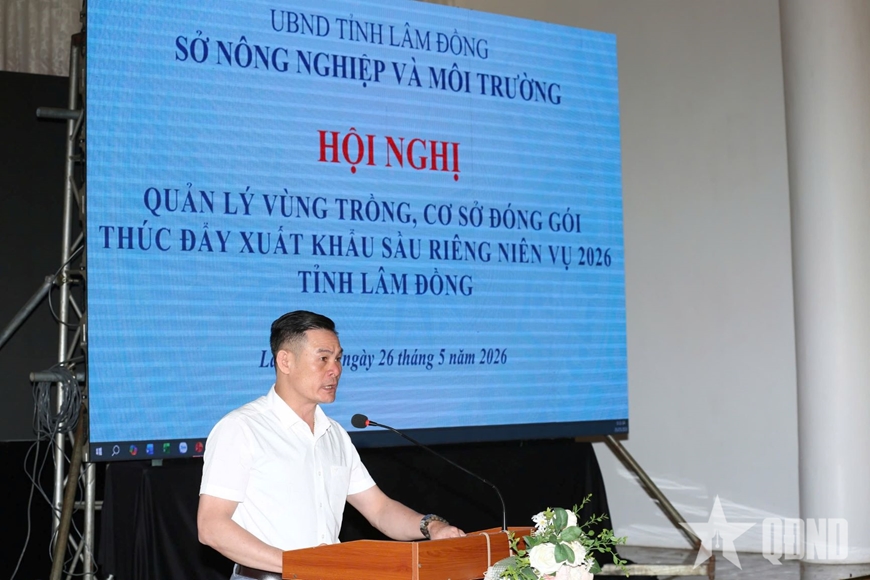 Lâm Đồng tăng cường quản lý mã số vùng trồng và đóng gói sầu riêng