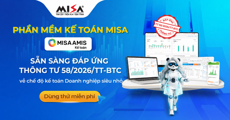 Phần mềm MISA tích hợp AI cho kế toán doanh nghiệp siêu nhỏ
