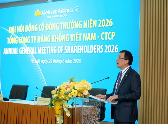 Vietnam Airlines tổ chức Đại hội đồng cổ đông thường niên năm 2026: Chủ động thích ứng, củng cố nền tảng phát triển trong giai đoạn mới