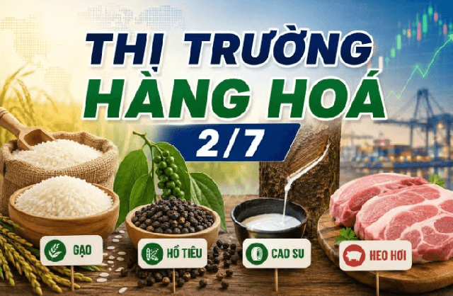 Thị trường hàng hóa 2/7: Heo hơi giảm diện rộng, gạo và hồ tiêu tiếp tục đi ngang