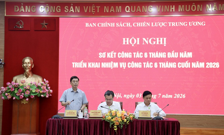 Ban Chính sách, chiến lược Trung ương tăng tốc nhiệm vụ trọng tâm