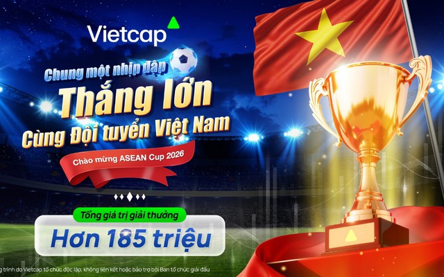 Cùng Vietcap bắt nhịp ASEAN Cup 2026 với tổng giải thưởng hơn 185 triệu đồng