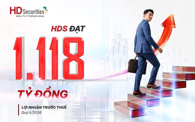 HDS gia nhập nhóm lãi nghìn tỷ, lợi nhuận quý II/2026 gấp gần 4 lần cùng kỳ