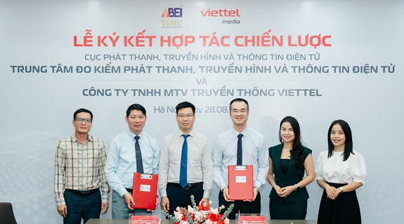Viettel Media và Trung tâm Đo kiểm Phát thanh, Truyền hình và Thông tin điện tử ký kết hợp tác chiến lược