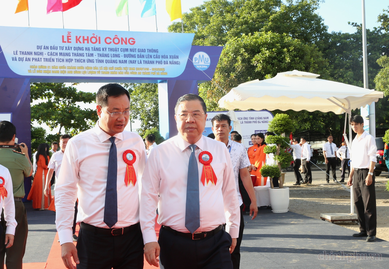 Phó Thủ tướng Thường trực Phạm Gia Túc dự Lễ khởi công 2 dự án hạ tầng trọng điểm của Đà Nẵng