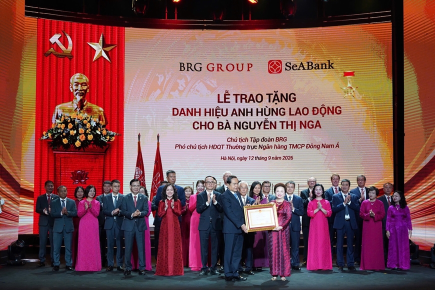 Chủ tịch Quốc hội Trần Thanh Mẫn dự Lễ đón nhận danh hiệu Anh hùng Lao động, Huân chương Lao động của Tập đoàn BRG