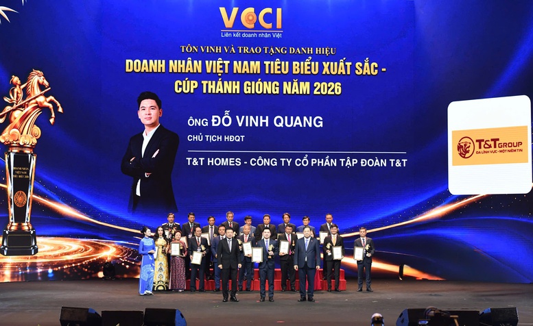 Phó Chủ tịch T&T Group Đỗ Vinh Quang được vinh danh Doanh nhân Việt Nam tiêu biểu – Cúp Thánh Gióng 2026