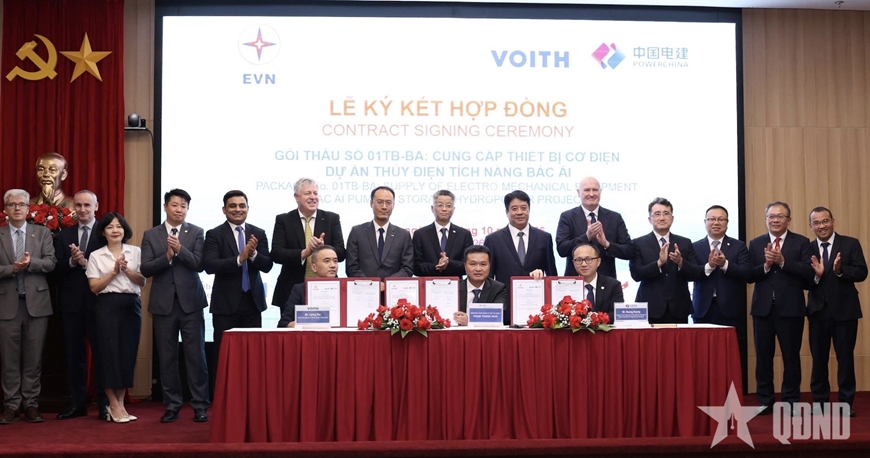 EVN ký hợp đồng thiết bị hơn 4.462 tỷ đồng cho Thủy điện tích năng Bác Ái
